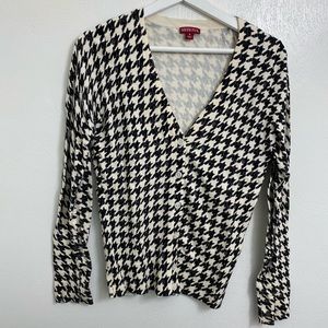 Merona Houndstooth Vneck Cardigan